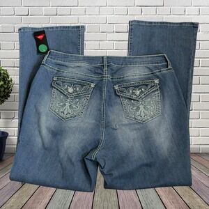 Boutique Plus NEW Embellished Pocket Jeans Sz 20 Bootcut Embroidered Pockets